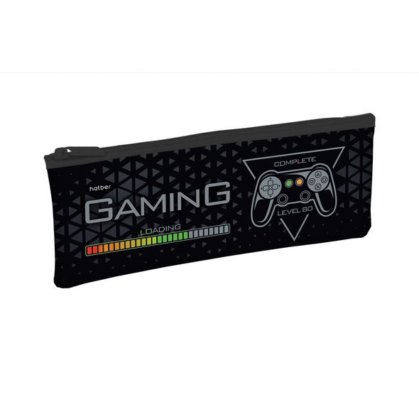 Пенал Hatber 195х75 мм на молнии мягкий -Gaming- , 